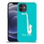 סקספון כיסוי מגן קשיח בעיצוב אישי עם השם שלך ל Apple iPhone 12 יחידה אחת סקרין מובייל
