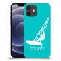גלישת מפרש כיסוי מגן קשיח בעיצוב אישי עם השם שלך ל Apple iPhone 12 יחידה אחת סקרין מובייל