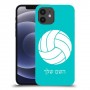 כדורעף - כדור כיסוי מגן קשיח בעיצוב אישי עם השם שלך ל Apple iPhone 12 יחידה אחת סקרין מובייל