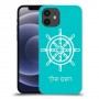 הגה - קפטן - ים כיסוי מגן קשיח בעיצוב אישי עם השם שלך ל Apple iPhone 12 יחידה אחת סקרין מובייל