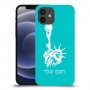 פסל החירות כיסוי מגן קשיח בעיצוב אישי עם השם שלך ל Apple iPhone 12 יחידה אחת סקרין מובייל