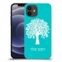 עץ כיסוי מגן קשיח בעיצוב אישי עם השם שלך ל Apple iPhone 12 יחידה אחת סקרין מובייל
