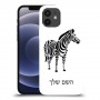 זברה כיסוי מגן קשיח בעיצוב אישי עם השם שלך ל Apple iPhone 12 יחידה אחת סקרין מובייל