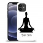 יוגה כיסוי מגן קשיח בעיצוב אישי עם השם שלך ל Apple iPhone 12 יחידה אחת סקרין מובייל