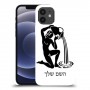דלי כיסוי מגן קשיח בעיצוב אישי עם השם שלך ל Apple iPhone 12 יחידה אחת סקרין מובייל