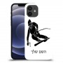 סקִי כיסוי מגן קשיח בעיצוב אישי עם השם שלך ל Apple iPhone 12 יחידה אחת סקרין מובייל
