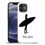 גלישה כיסוי מגן קשיח בעיצוב אישי עם השם שלך ל Apple iPhone 12 יחידה אחת סקרין מובייל