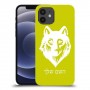 זאב כיסוי מגן קשיח בעיצוב אישי עם השם שלך ל Apple iPhone 12 יחידה אחת סקרין מובייל