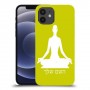 יוגה כיסוי מגן קשיח בעיצוב אישי עם השם שלך ל Apple iPhone 12 יחידה אחת סקרין מובייל