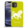 אריה כיסוי מגן קשיח בעיצוב אישי עם השם שלך ל Apple iPhone 12 יחידה אחת סקרין מובייל