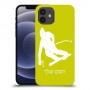 סקִי כיסוי מגן קשיח בעיצוב אישי עם השם שלך ל Apple iPhone 12 יחידה אחת סקרין מובייל