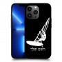 גלישת מפרש כיסוי מגן קשיח בעיצוב אישי עם השם שלך ל Apple iPhone 13 Pro Max יחידה אחת סקרין מובייל