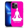 יוגה כיסוי מגן קשיח בעיצוב אישי עם השם שלך ל Apple iPhone 13 Pro Max יחידה אחת סקרין מובייל