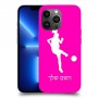 כדורגל - אישה כיסוי מגן קשיח בעיצוב אישי עם השם שלך ל Apple iPhone 13 Pro Max יחידה אחת סקרין מובייל