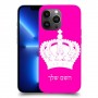כתר מלכותי כיסוי מגן קשיח בעיצוב אישי עם השם שלך ל Apple iPhone 13 Pro Max יחידה אחת סקרין מובייל