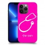 רופא סטטוסקופ כיסוי מגן קשיח בעיצוב אישי עם השם שלך ל Apple iPhone 13 Pro Max יחידה אחת סקרין מובייל