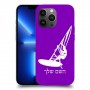 גלישת מפרש כיסוי מגן קשיח בעיצוב אישי עם השם שלך ל Apple iPhone 13 Pro Max יחידה אחת סקרין מובייל