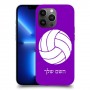 כדורעף - כדור כיסוי מגן קשיח בעיצוב אישי עם השם שלך ל Apple iPhone 13 Pro Max יחידה אחת סקרין מובייל