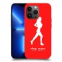 ג'וגלין - אישה כיסוי מגן קשיח בעיצוב אישי עם השם שלך ל Apple iPhone 13 Pro Max יחידה אחת סקרין מובייל