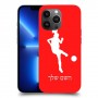כדורגל - אישה כיסוי מגן קשיח בעיצוב אישי עם השם שלך ל Apple iPhone 13 Pro Max יחידה אחת סקרין מובייל
