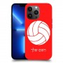 כדורעף - כדור כיסוי מגן קשיח בעיצוב אישי עם השם שלך ל Apple iPhone 13 Pro Max יחידה אחת סקרין מובייל