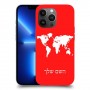 מפת העולם כיסוי מגן קשיח בעיצוב אישי עם השם שלך ל Apple iPhone 13 Pro Max יחידה אחת סקרין מובייל