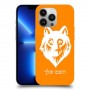 זאב כיסוי מגן קשיח בעיצוב אישי עם השם שלך ל Apple iPhone 13 Pro יחידה אחת סקרין מובייל
