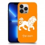 אריה כיסוי מגן קשיח בעיצוב אישי עם השם שלך ל Apple iPhone 13 Pro יחידה אחת סקרין מובייל