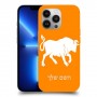 שור כיסוי מגן קשיח בעיצוב אישי עם השם שלך ל Apple iPhone 13 Pro יחידה אחת סקרין מובייל
