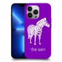 זברה כיסוי מגן קשיח בעיצוב אישי עם השם שלך ל Apple iPhone 13 Pro יחידה אחת סקרין מובייל