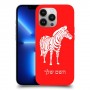זברה כיסוי מגן קשיח בעיצוב אישי עם השם שלך ל Apple iPhone 13 Pro יחידה אחת סקרין מובייל