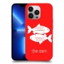 דגים כיסוי מגן קשיח בעיצוב אישי עם השם שלך ל Apple iPhone 13 Pro יחידה אחת סקרין מובייל