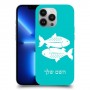 דגים כיסוי מגן קשיח בעיצוב אישי עם השם שלך ל Apple iPhone 13 Pro יחידה אחת סקרין מובייל