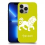 אריה כיסוי מגן קשיח בעיצוב אישי עם השם שלך ל Apple iPhone 13 Pro יחידה אחת סקרין מובייל