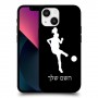 כדורגל - אישה כיסוי מגן קשיח בעיצוב אישי עם השם שלך ל Apple iPhone 13 mini יחידה אחת סקרין מובייל