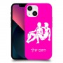 תאומים כיסוי מגן קשיח בעיצוב אישי עם השם שלך ל Apple iPhone 13 mini יחידה אחת סקרין מובייל