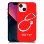 רופא סטטוסקופ כיסוי מגן קשיח בעיצוב אישי עם השם שלך ל Apple iPhone 13 mini יחידה אחת סקרין מובייל