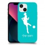 כדורגל - אישה כיסוי מגן קשיח בעיצוב אישי עם השם שלך ל Apple iPhone 13 mini יחידה אחת סקרין מובייל