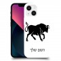 שור כיסוי מגן קשיח בעיצוב אישי עם השם שלך ל Apple iPhone 13 mini יחידה אחת סקרין מובייל