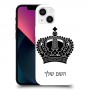 כתר מלכותי כיסוי מגן קשיח בעיצוב אישי עם השם שלך ל Apple iPhone 13 mini יחידה אחת סקרין מובייל