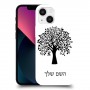 עץ כיסוי מגן קשיח בעיצוב אישי עם השם שלך ל Apple iPhone 13 mini יחידה אחת סקרין מובייל