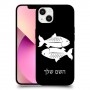 דגים כיסוי מגן קשיח בעיצוב אישי עם השם שלך ל Apple iPhone 13 יחידה אחת סקרין מובייל