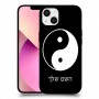 סמל יינג יאנג - סין כיסוי מגן קשיח בעיצוב אישי עם השם שלך ל Apple iPhone 13 יחידה אחת סקרין מובייל