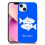 דגים כיסוי מגן קשיח בעיצוב אישי עם השם שלך ל Apple iPhone 13 יחידה אחת סקרין מובייל
