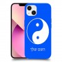 סמל יינג יאנג - סין כיסוי מגן קשיח בעיצוב אישי עם השם שלך ל Apple iPhone 13 יחידה אחת סקרין מובייל