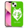 זאב כיסוי מגן קשיח בעיצוב אישי עם השם שלך ל Apple iPhone 13 יחידה אחת סקרין מובייל