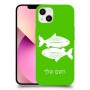 דגים כיסוי מגן קשיח בעיצוב אישי עם השם שלך ל Apple iPhone 13 יחידה אחת סקרין מובייל