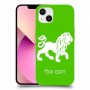 אריה כיסוי מגן קשיח בעיצוב אישי עם השם שלך ל Apple iPhone 13 יחידה אחת סקרין מובייל