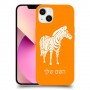 זברה כיסוי מגן קשיח בעיצוב אישי עם השם שלך ל Apple iPhone 13 יחידה אחת סקרין מובייל