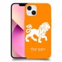 אריה כיסוי מגן קשיח בעיצוב אישי עם השם שלך ל Apple iPhone 13 יחידה אחת סקרין מובייל
